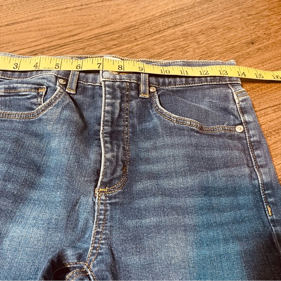 LOFT Dark Wash High-Rise Skinny Jeans - Picture 7 of 10